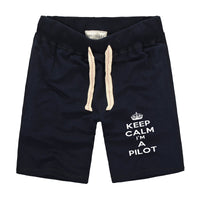 Thumbnail for Keep Calm I'm a Pilot Designed Cotton Shorts
