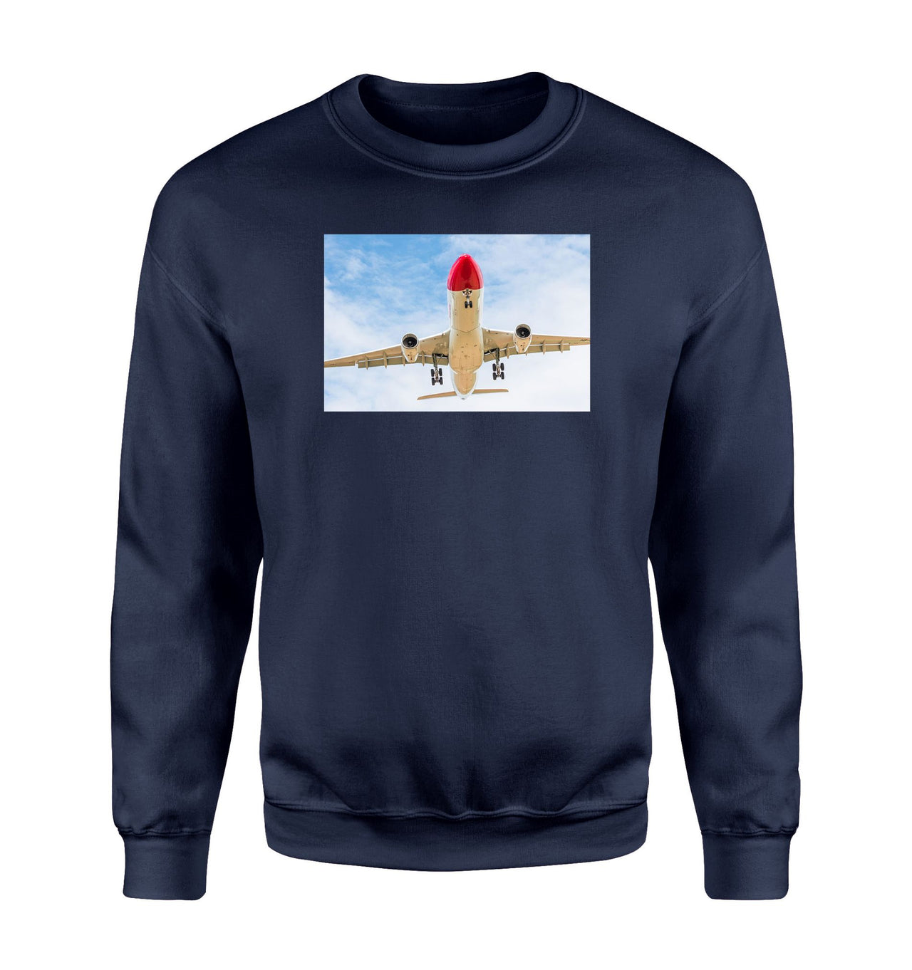 Beautiful Airbus A330 on Approach Designed Sweatshirts