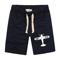 Thumbnail for Eat Sleep Fly & Propeller Designed Cotton Shorts