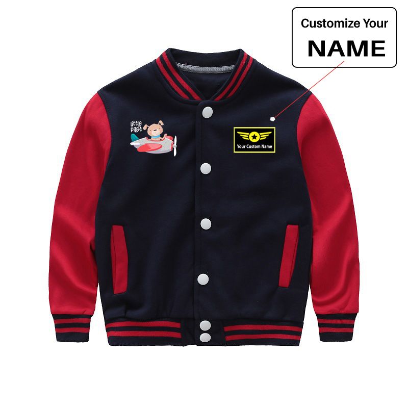 Little Pilot Designed "CHILDREN" Baseball Jackets