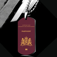 Thumbnail for Netherlands Passport Designed Metal Necklaces