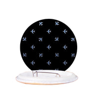 Thumbnail for Nice Airplanes (Black) aviation design pin in polished enamel.