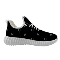 Thumbnail for Nice Airplanes (Black) Designed Sport Sneakers & Shoes (WOMEN)