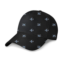 Thumbnail for Nice Airplanes (Black) Designed 3D Peaked Cap