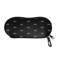 Thumbnail for Nice Airplanes (Black) Designed Glasses Bag