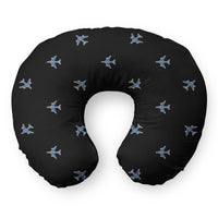 Thumbnail for Nice Airplanes (Black) Travel & Boppy Pillows