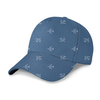 Thumbnail for Nice Airplanes (Blue) Designed 3D Peaked Cap