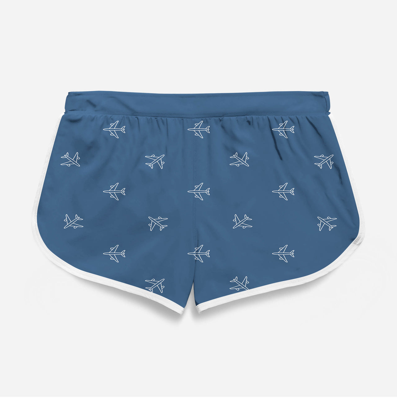 Nice Airplanes (Blue) Designed Women Beach Style Shorts