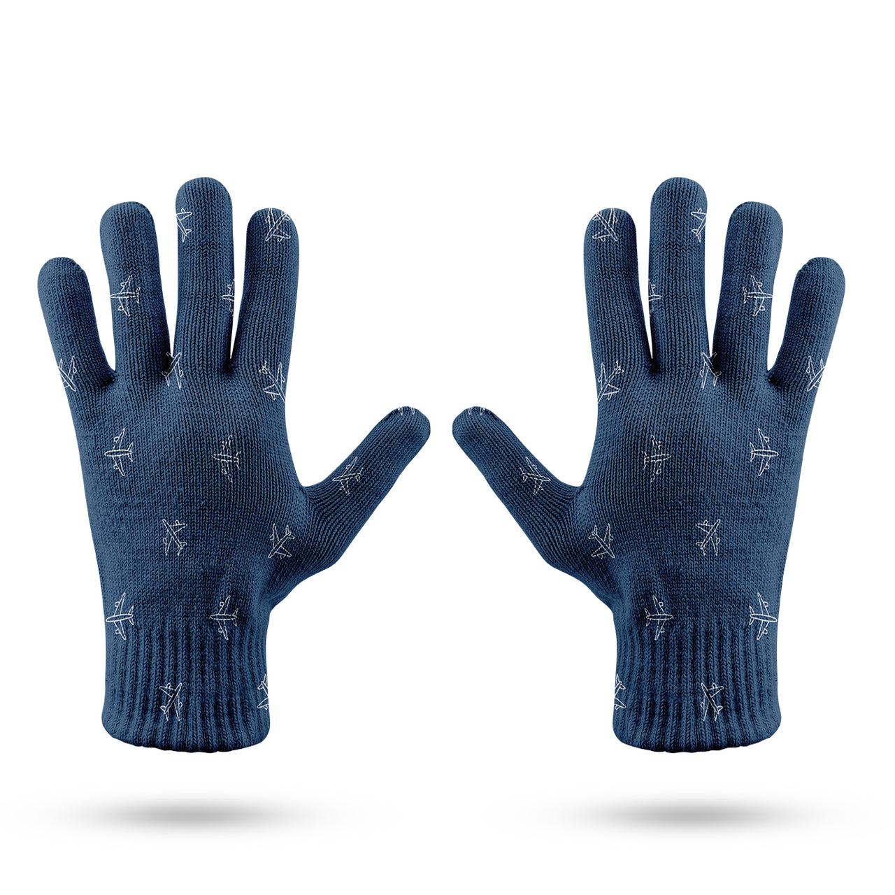 Nice Airplanes (Blue) Designed Gloves