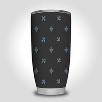 Thumbnail for Nice Airplanes (Gray) Designed Tumbler Travel Mugs