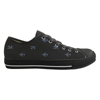 Thumbnail for Nice Airplanes (Gray) Designed Canvas Shoes (Women)