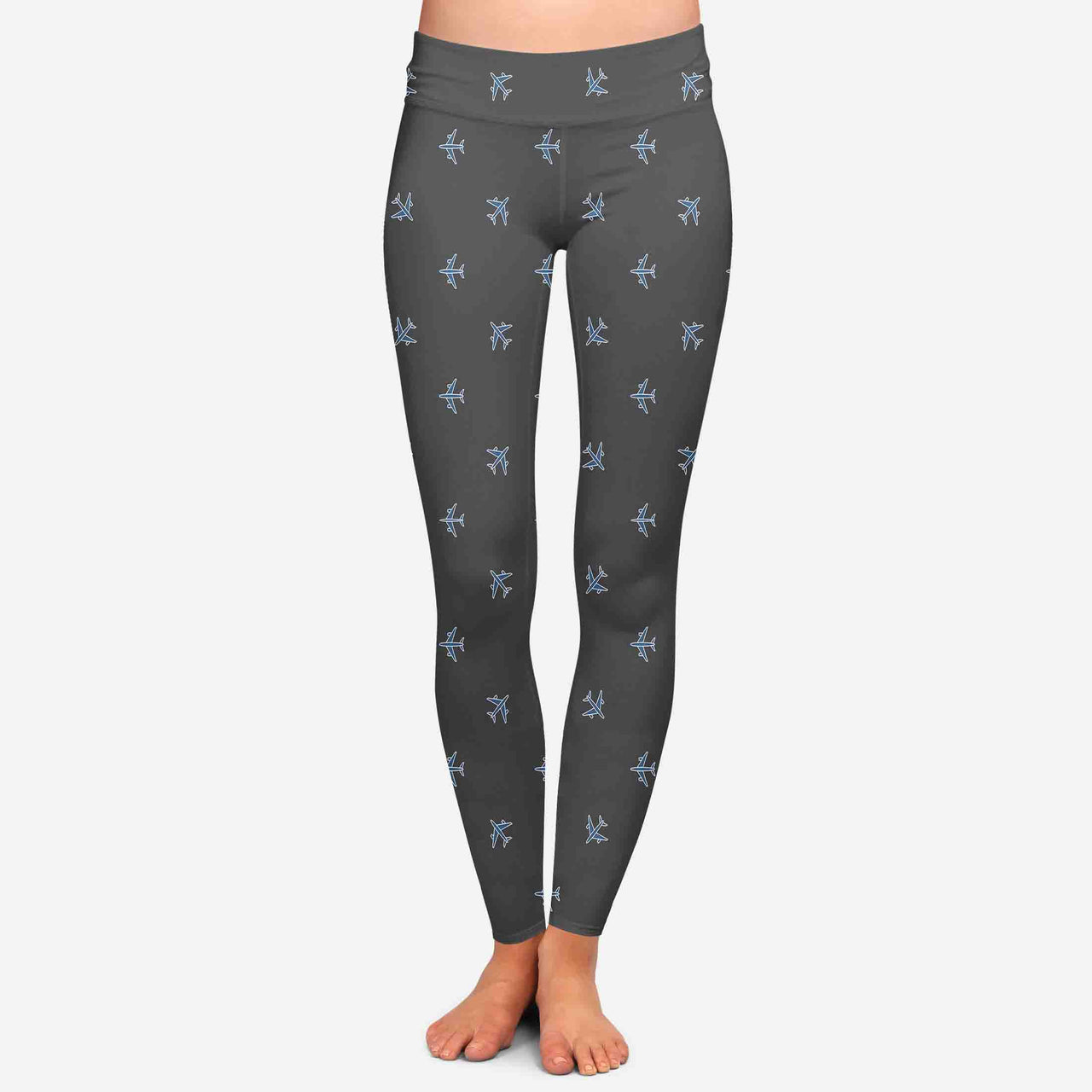 Nice Airplanes (Gray) Designed Women Leggins