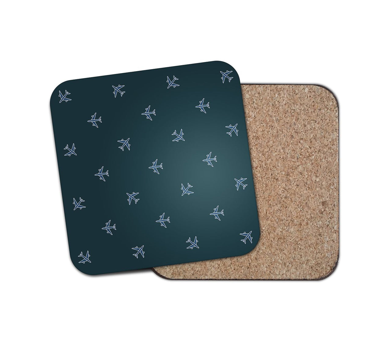 Nice Airplanes (Green) Designed Coasters