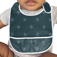 Thumbnail for Nice Airplanes (Green) Designed Baby Bib