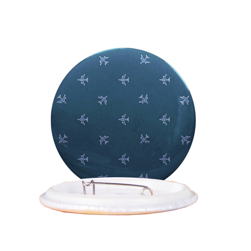 Nice Airplanes (Green) Designed Pins