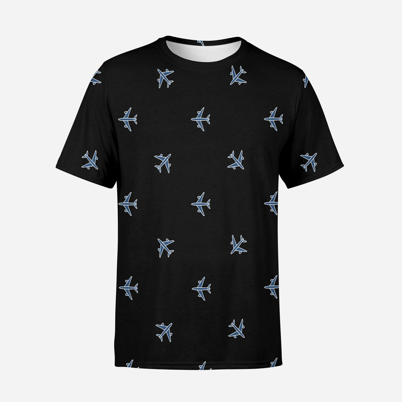 Nice Airplanes (Black) Designed 3D T-Shirts