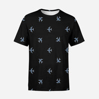 Thumbnail for Nice Airplanes (Black) Designed 3D T-Shirts