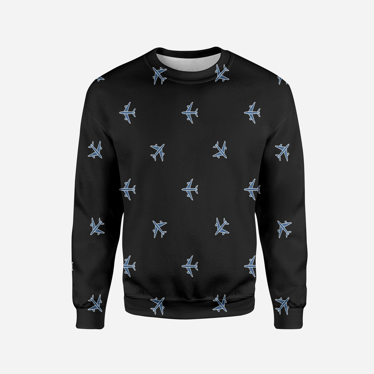 Nice Airplanes (Black) Printed 3D Sweatshirts
