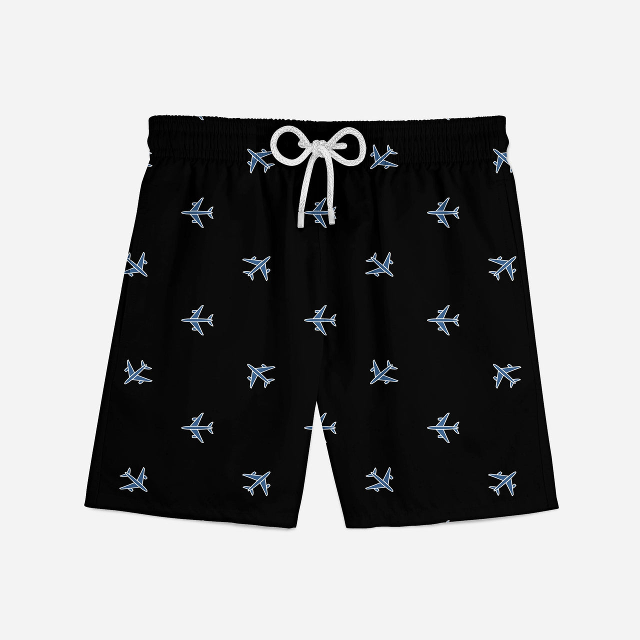 Nice Airplanes (Black) Designed Swim Trunks & Shorts