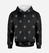 Thumbnail for Many Airplanes (Black) Printed 3D Hoodies
