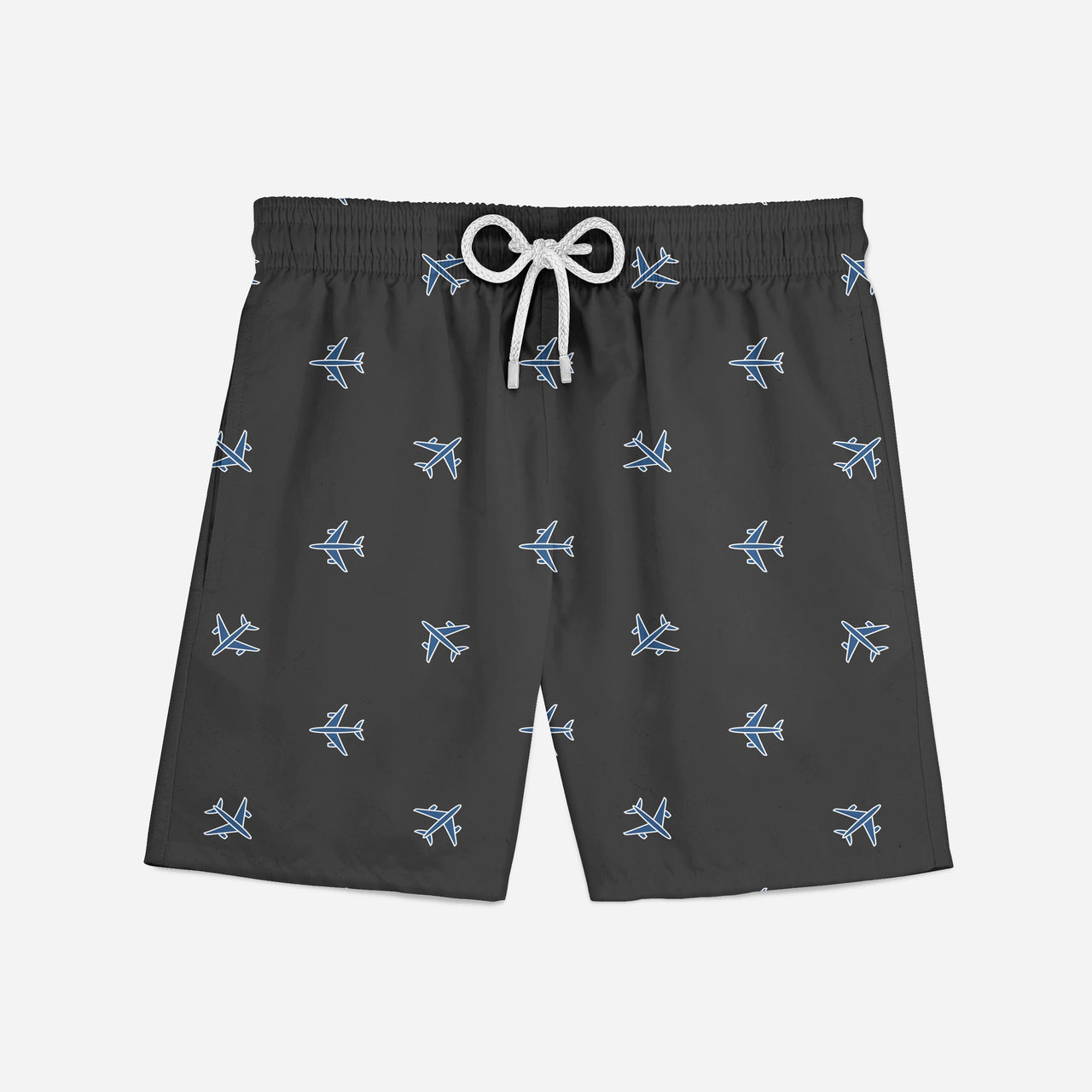 Nice Airplanes (Gray) Designed Swim Trunks & Shorts