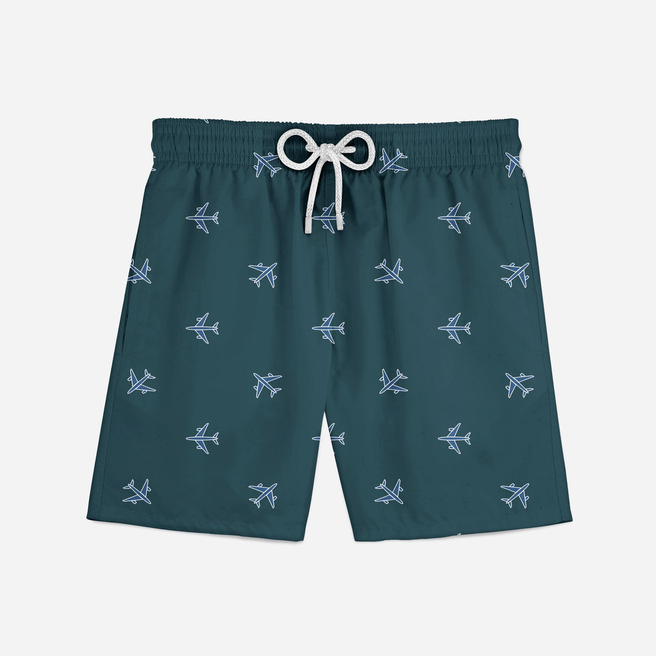 Nice Airplanes (Green) Designed Swim Trunks & Shorts