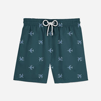 Thumbnail for Nice Airplanes (Green) Designed Swim Trunks & Shorts