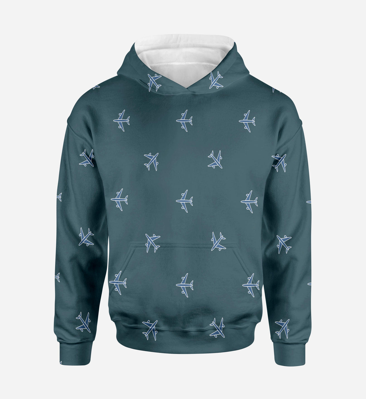 Nice Airplanes (Green) Printed 3D Hoodies