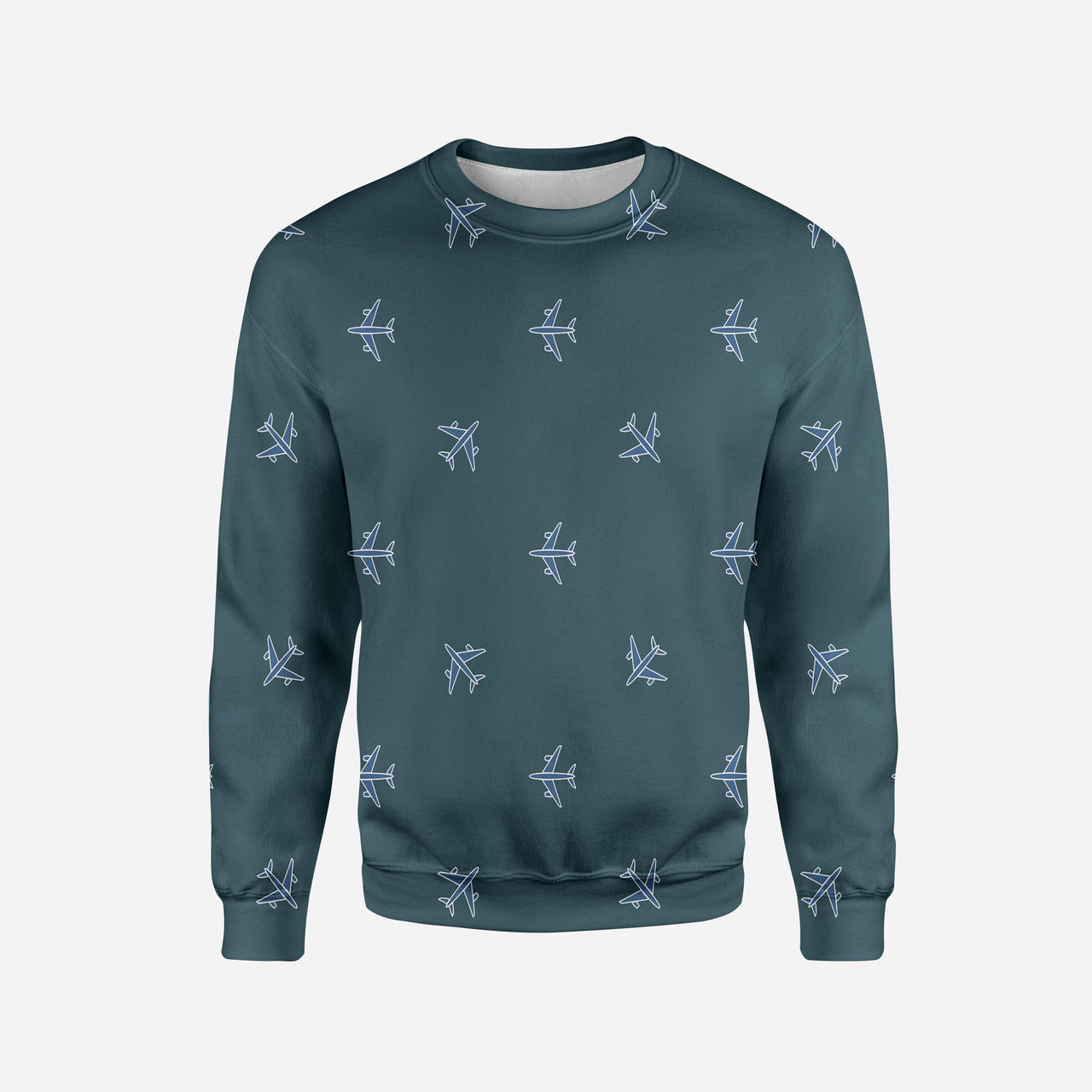 Nice Airplanes (Green) Printed 3D Sweatshirts