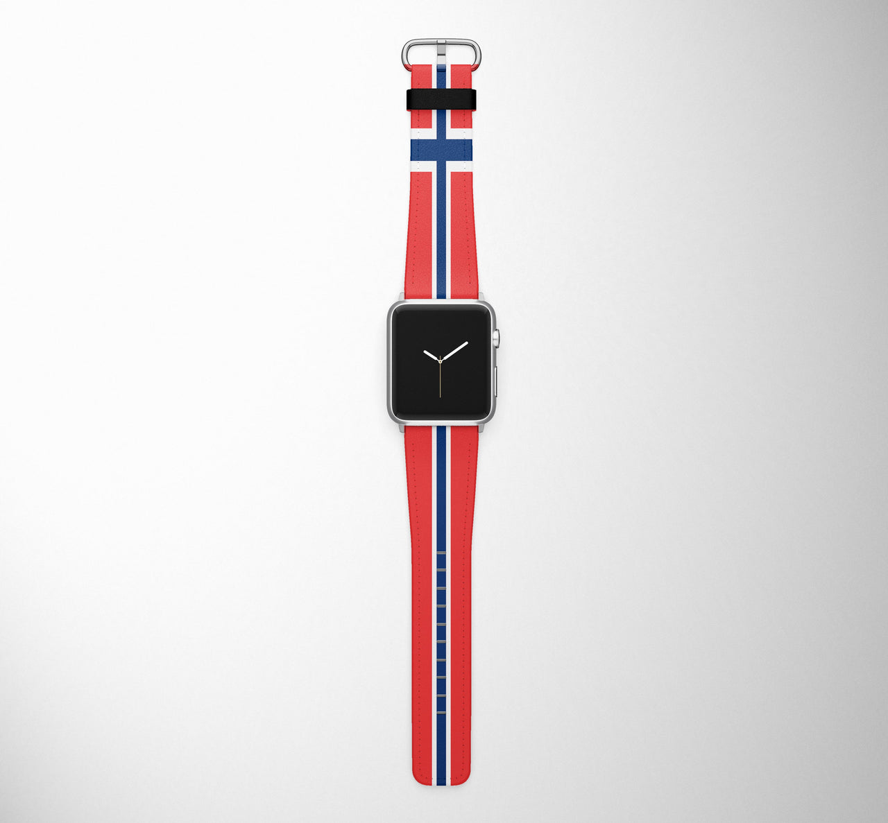 Norway Flag Designed Leather Apple Watch Straps