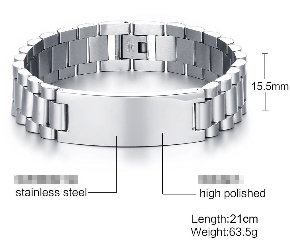 Super Quality Customizable Stainless Steel Chain Bracelets