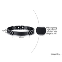 Thumbnail for Super Quality 4 Colors Customizable Stainless Steel Chain Bracelets