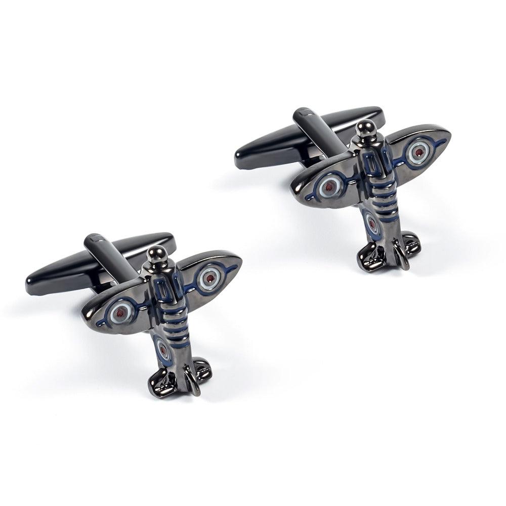 Aviation Personality Fighter Cuff Links