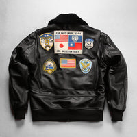 Thumbnail for Genuine Leather TOP GUN TOPGUN Maverick Style Pilot Jackets