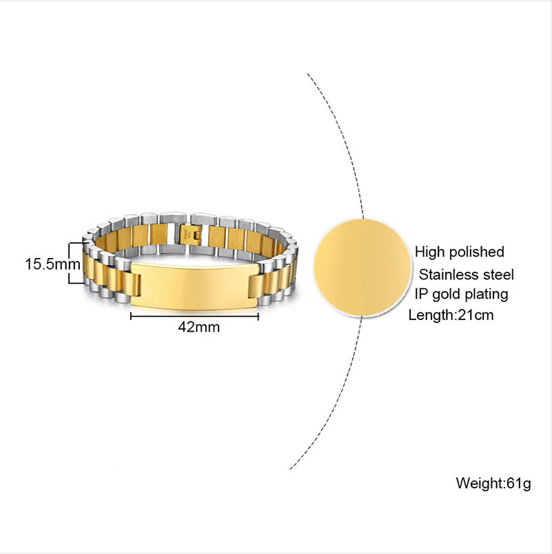 Super Quality Customizable Stainless Steel Chain Bracelets