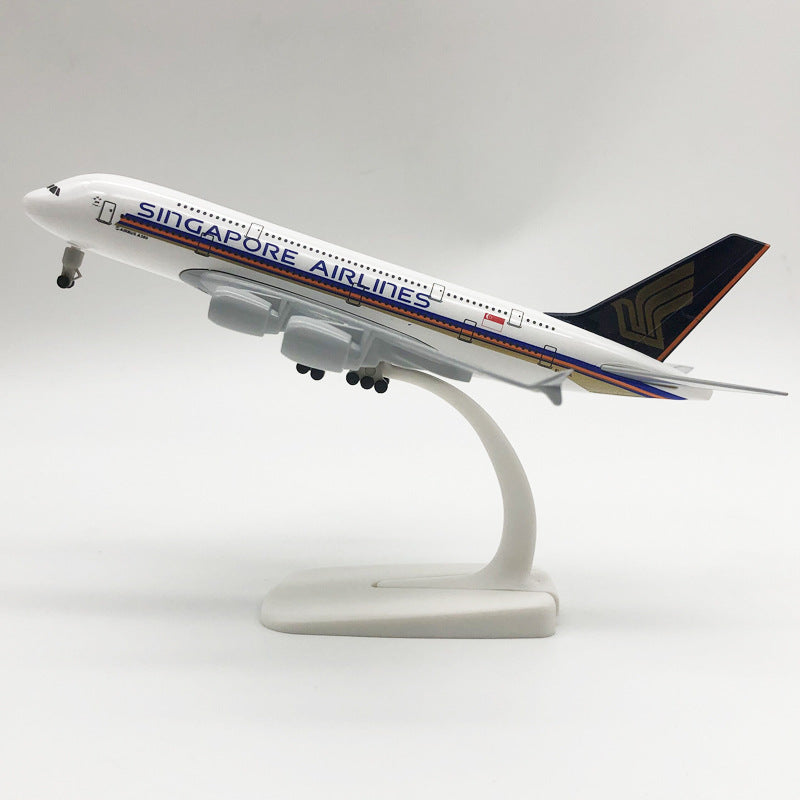 Singapore Airlines (2) Airbus A380 Airplane Model (20CM