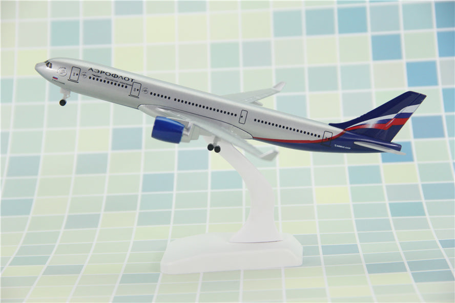 Aeroflot Russia Airbus A330 Airplane Model (20CM)