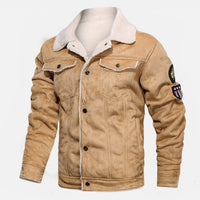 Thumbnail for Leather Stylish Cool Pilot Jacket with Fur Jackets (2)