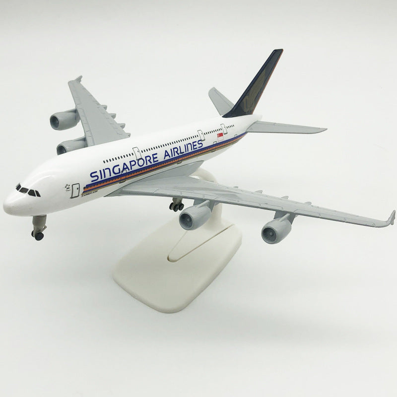 Singapore Airlines (2) Airbus A380 Airplane Model (20CM)