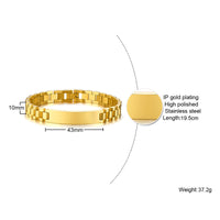 Thumbnail for Super Quality 4 Colors Customizable Stainless Steel Chain Bracelets