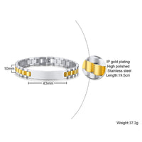 Thumbnail for Super Quality 4 Colors Customizable Stainless Steel Chain Bracelets