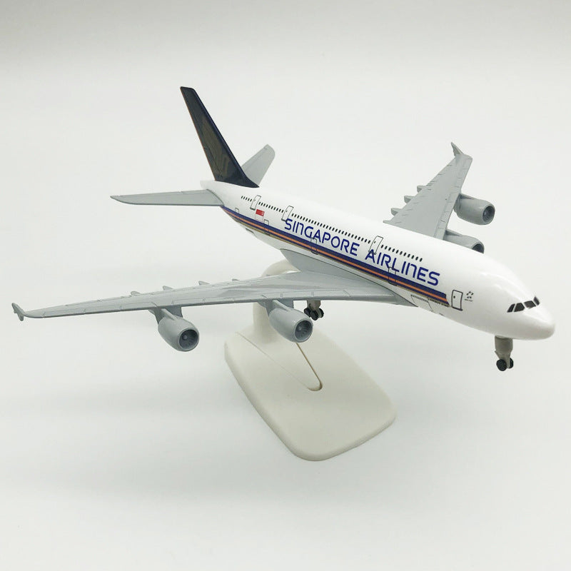 Singapore Airlines (2) Airbus A380 Airplane Model (20CM)