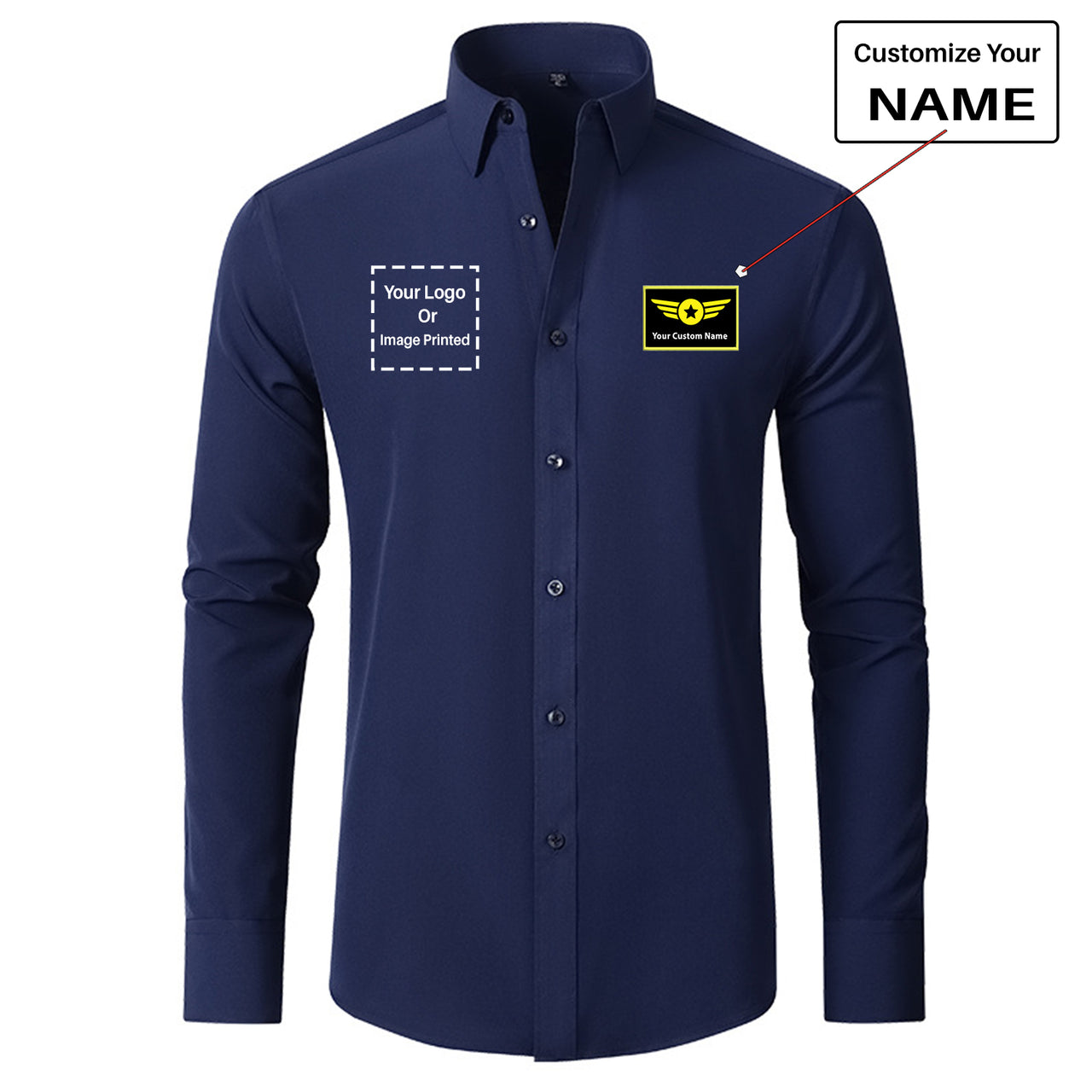 Custom Name & LOGO Designed Long Sleeve Shirts