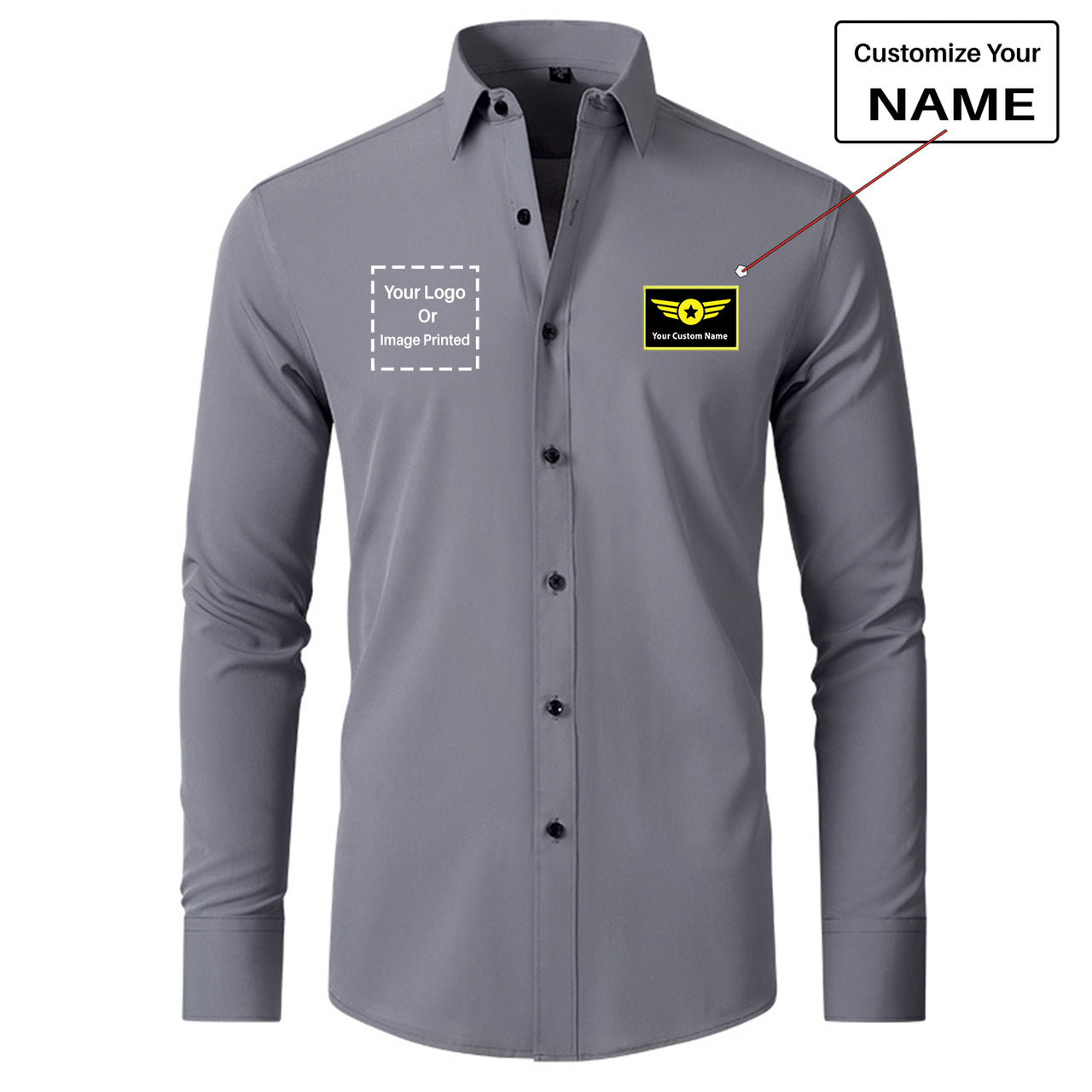 Custom Name & LOGO Designed Long Sleeve Shirts