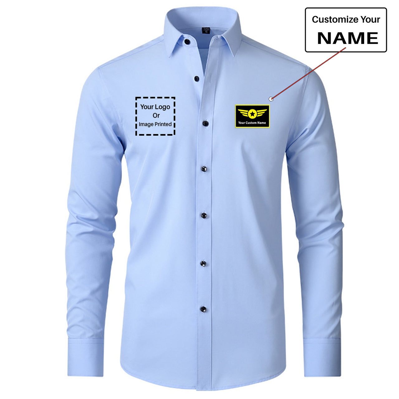 Custom Name & LOGO Designed Long Sleeve Shirts
