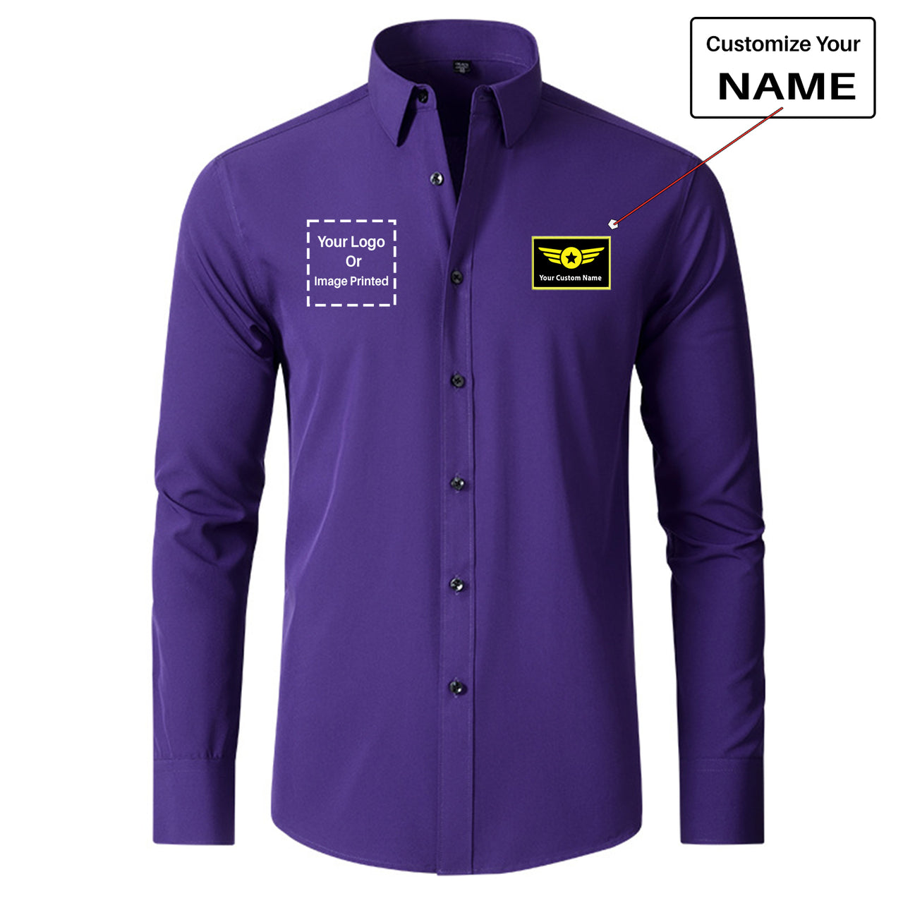 Custom Name & LOGO Designed Long Sleeve Shirts