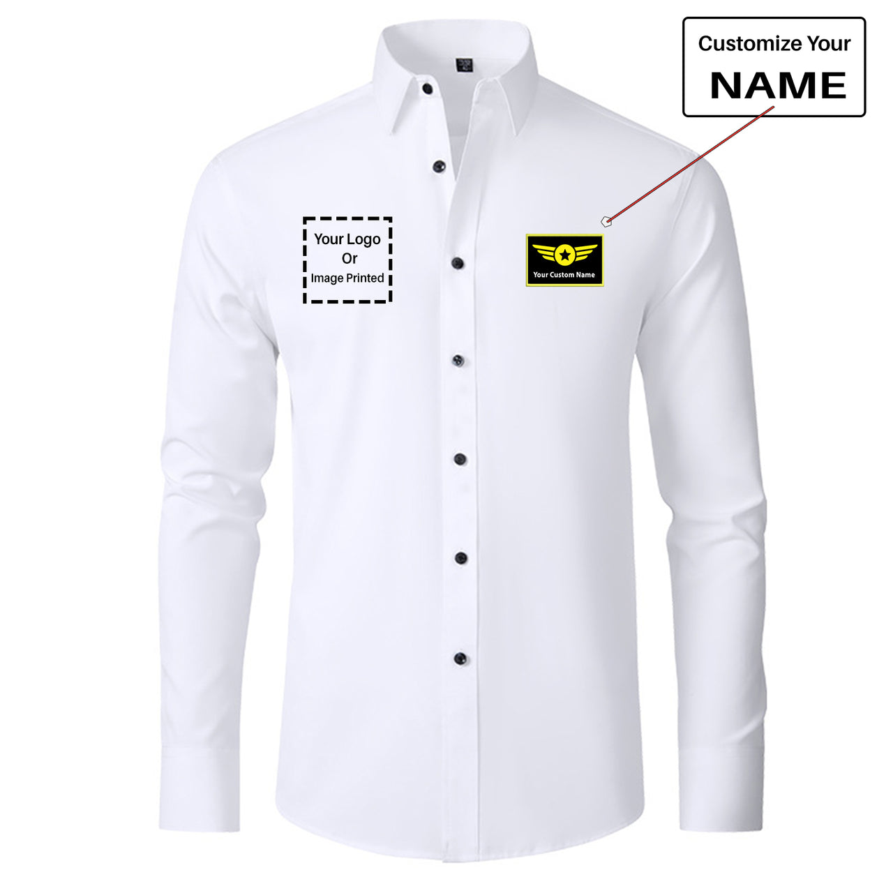 Custom Name & LOGO Designed Long Sleeve Shirts