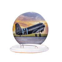 Thumbnail for Old Airplane Parked During Sunset Designed Pins