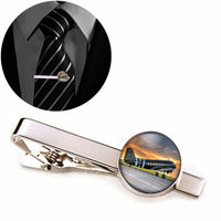 Thumbnail for Old Airplane Parked During Sunset Designed Tie Clips