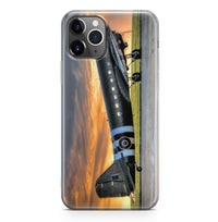 Thumbnail for Old Airplane Parked During Sunset Designed iPhone Cases